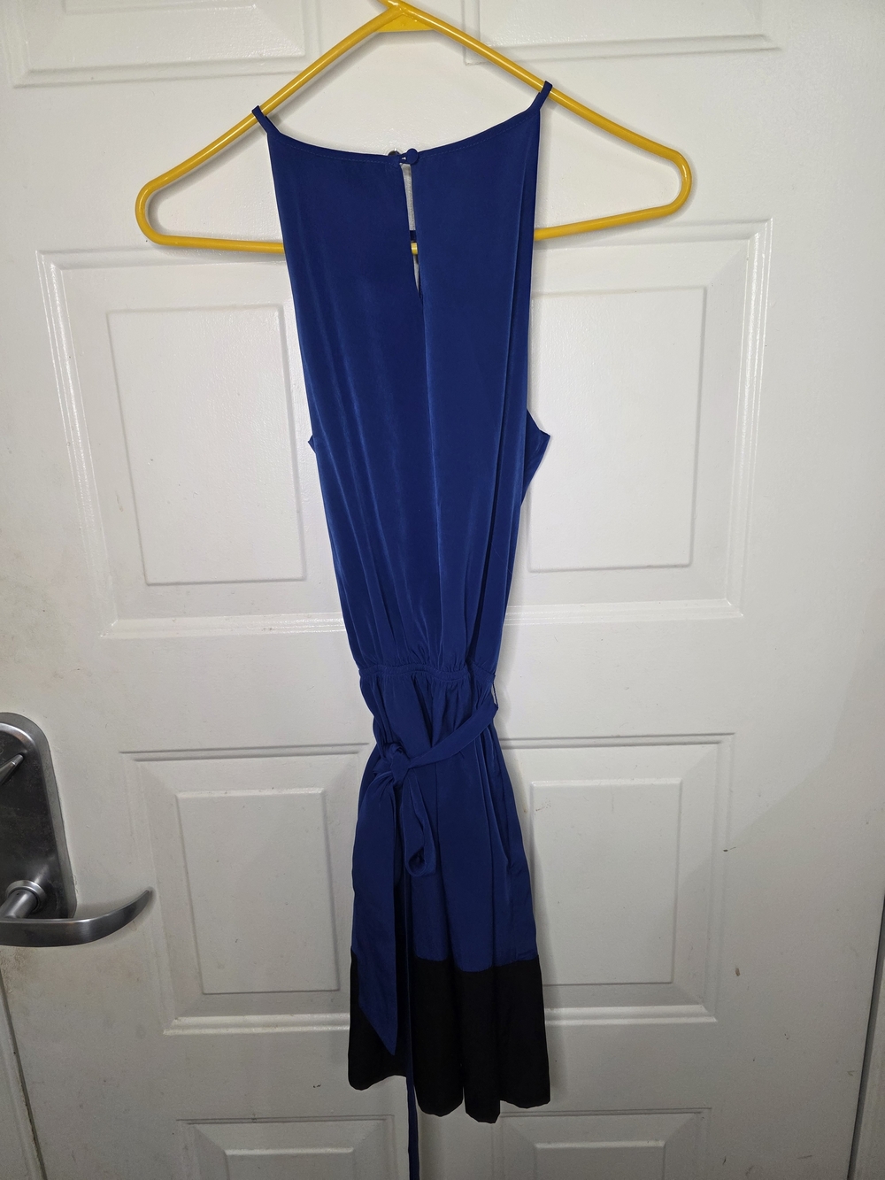 Express Sleeveless Blue and Black Halter Dress Size XS - Picture 5 of 5